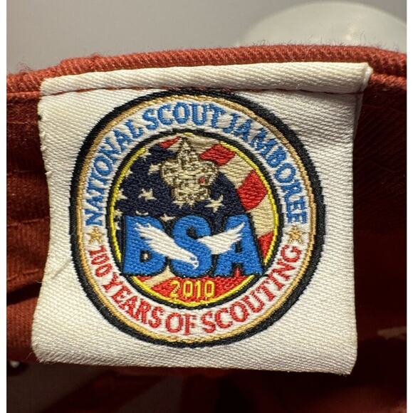 2010 Boy Scouts of America Jamboree Hat Red Cap 100 Years of Scouting Adjustable - Picture 5 of 5